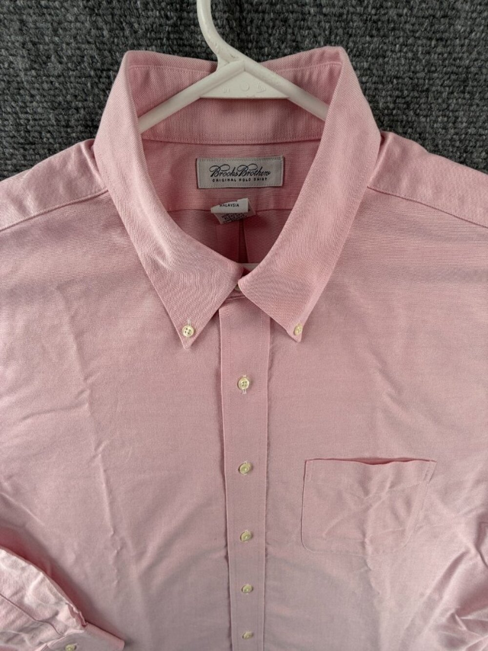Brooks Brothers Oxford Heavyweight OCBD Non-Iron 17.5 35 Cotton Button-Down Soft